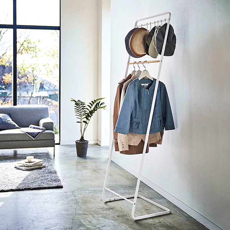 dショッピング |tower 帽子収納フック付き コートハンガー タワー 山崎