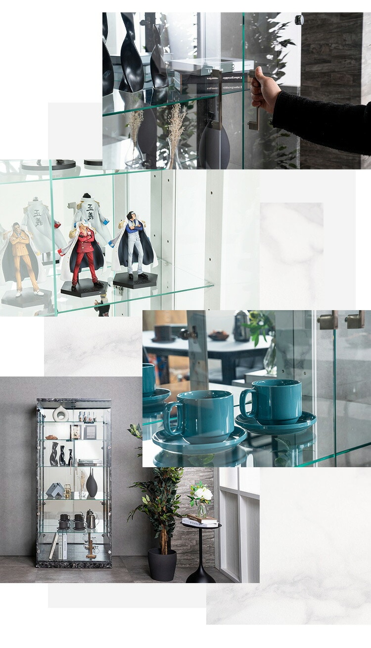 dショッピング |コレクションケース単品 幅80×奥行45×高さ180cm サラ80