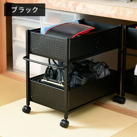 dショッピング |頑丈 収納ラック キャスター付き 幅38 奥行75 高さ64.5
