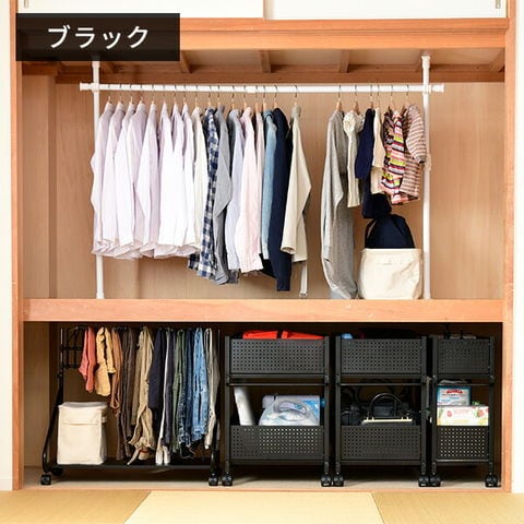 dショッピング |頑丈 収納ラック キャスター付き 幅38 奥行75 高さ64.5