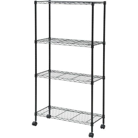 dショッピング |スリムメタルシェルフ 幅70 奥行30 高さ140タイプ/4段