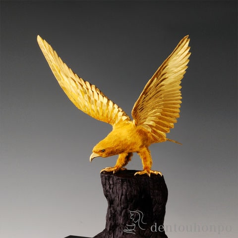 dショッピング |純金 白鷹 C 400g ( 光則（金工芸） 木札名入れ有料