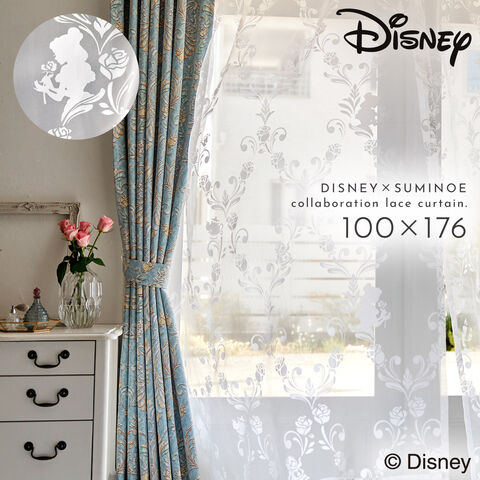 dショッピング |美女と野獣 ディズニー カーテン レース 100×176cm