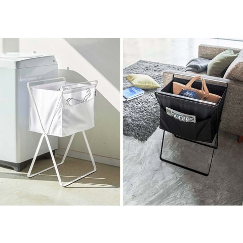 dショッピング |［ 折り畳み高床式ランドリーバスケット タワー ］山崎