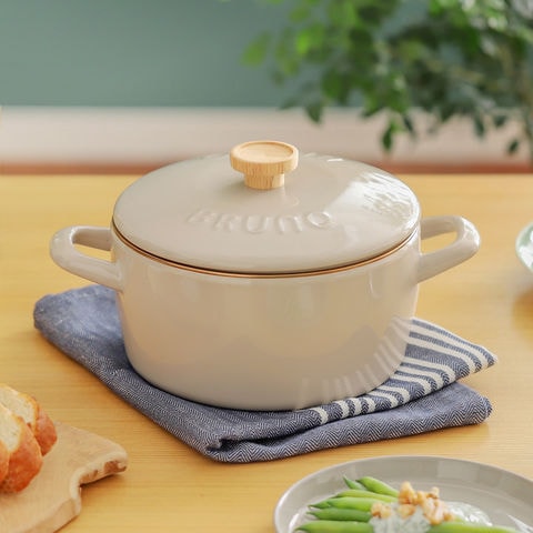 dショッピング |［ BRUNO ホーロー両手鍋 20cm ］ブルーノ IH対応 富士