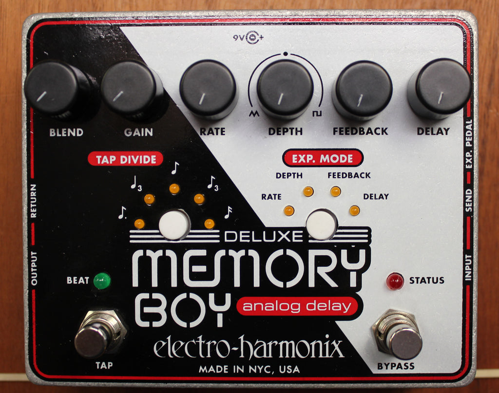 Electro Harmonix Deluxe Memory Boy Analog Delay w/Tap Tempo Guitar