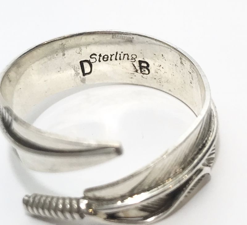 INDIAN JEWELRY NAVAJO族 FEATHER RING SILVER/ナバホ族 フェザー