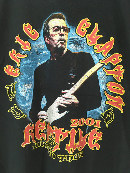 古着 00s Eric Clapton 「Reptile World Tour 2001」 ツアー ロック