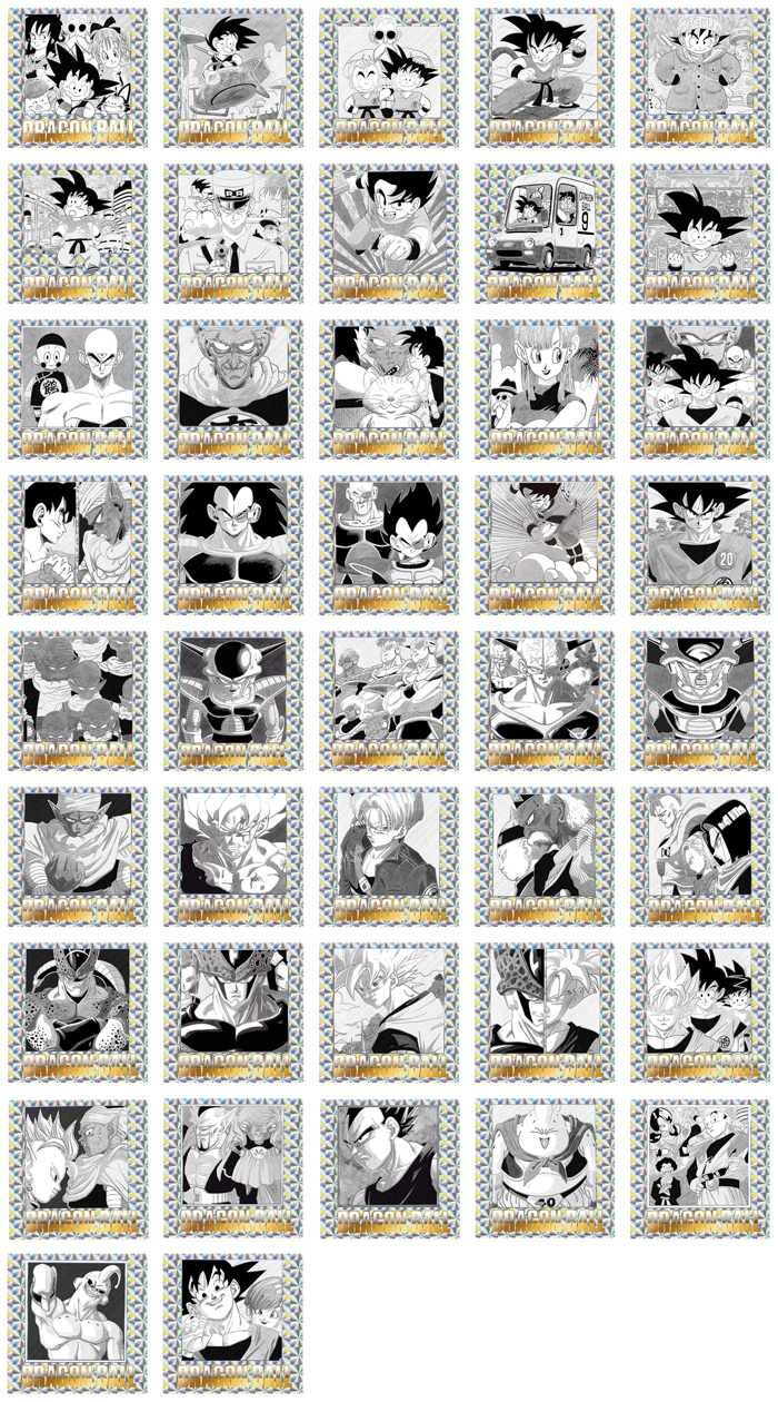 ドラゴンボール40周年記念 オリジナルイラストレーション シール