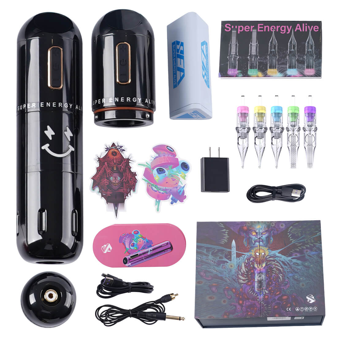 Tattoo Kit | Dragonhawk Sea X Flash Wireless Tattoo Machine