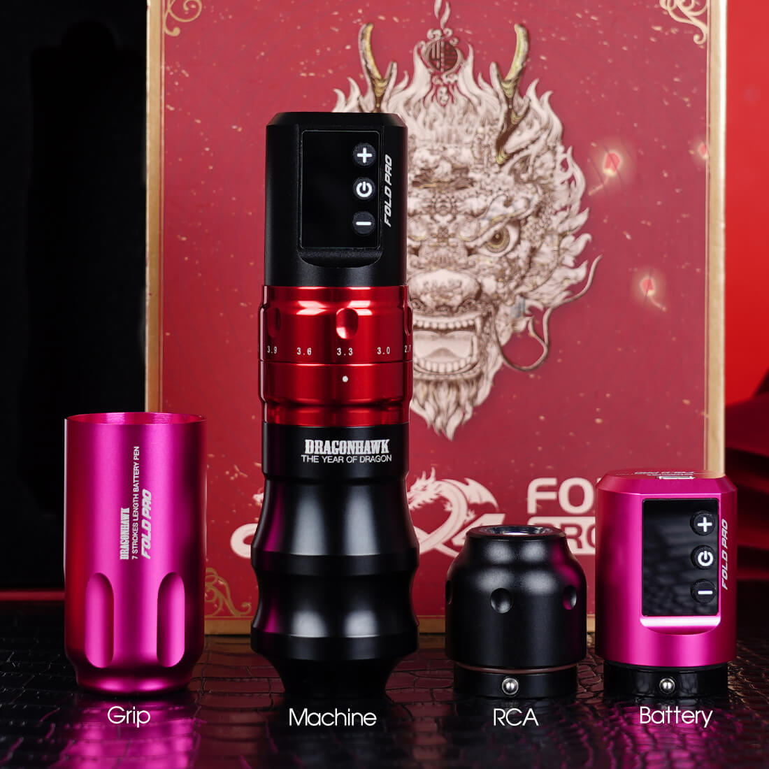 Tattoo Kit | Dragonhawk Fold Pro Year of Dragon Edition Rotary