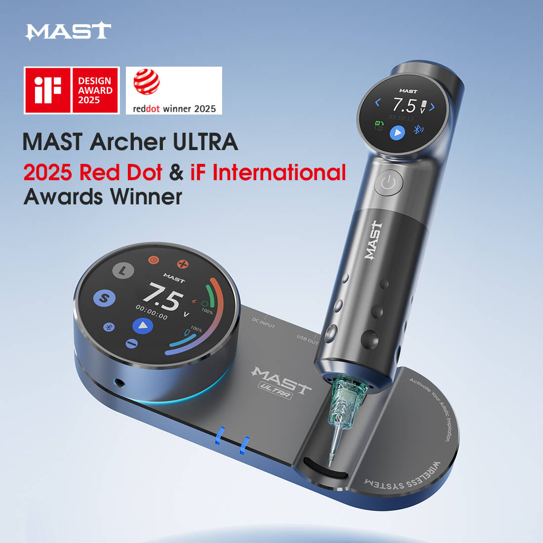 Dragonhawk Wireless Tattoo Pen Smart Machine with 4.5MM Stroke