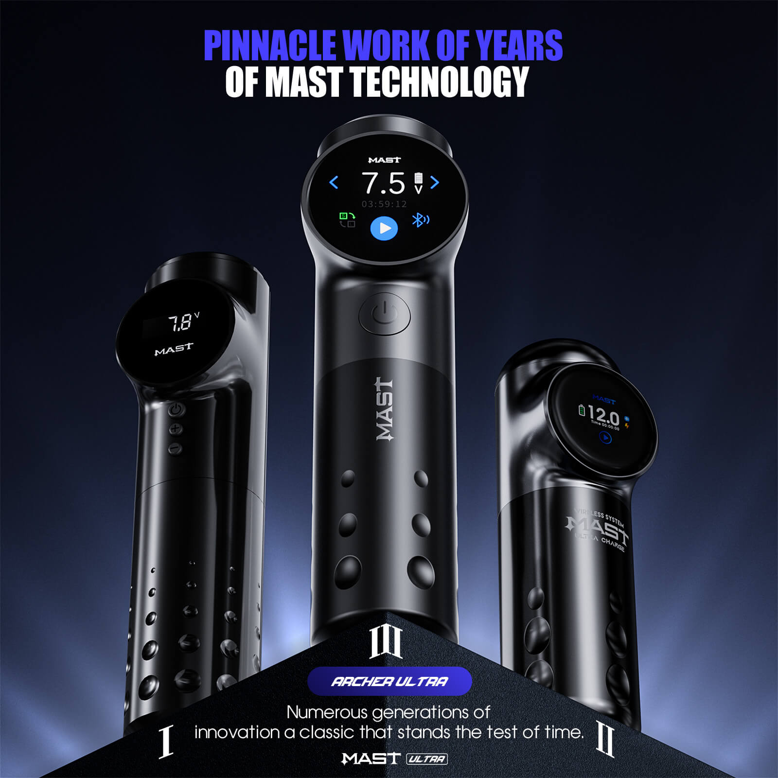 Dragonhawk Wireless Tattoo Pen Smart Machine with 4.5MM Stroke