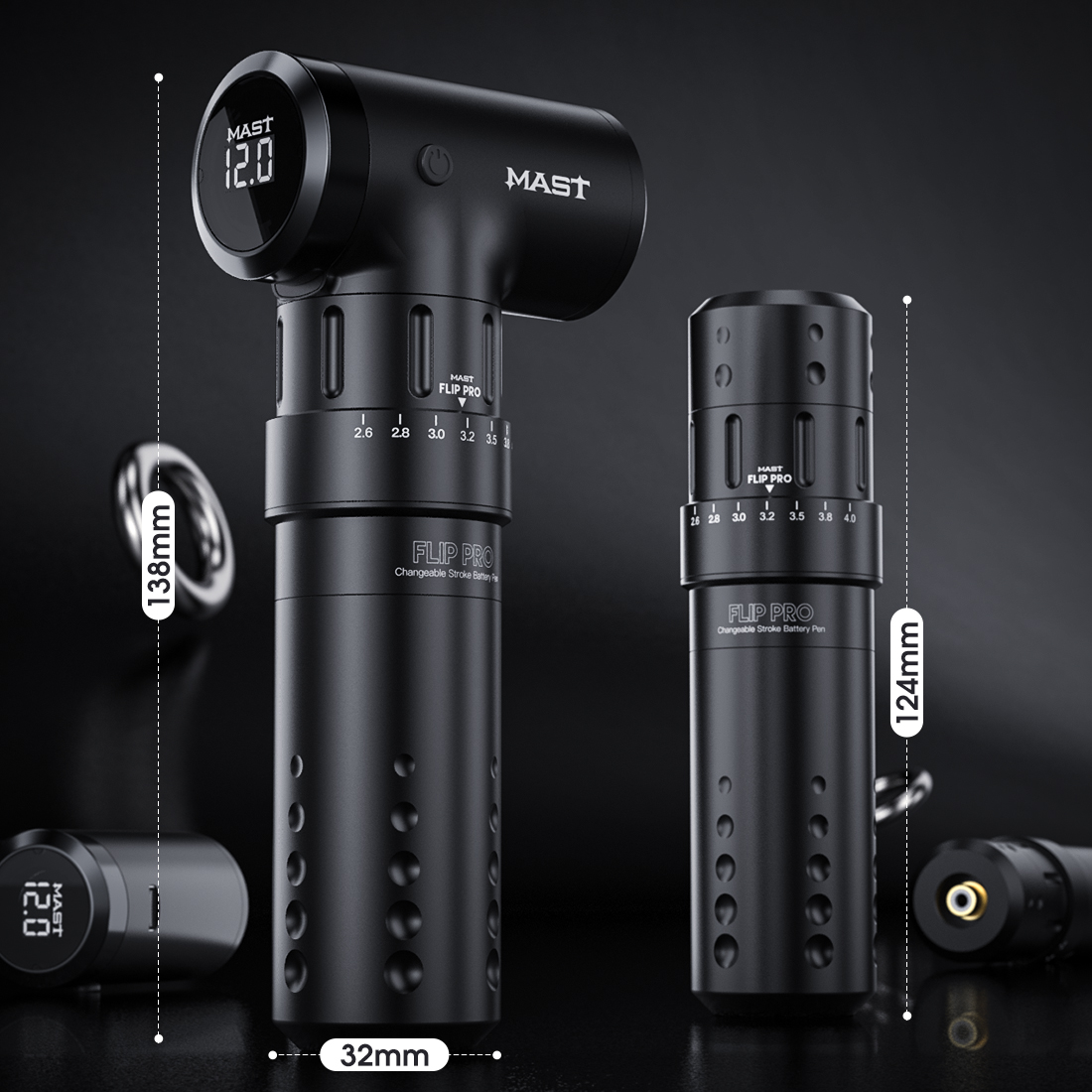 Tattoo Kit | Mast Flip Pro Rotary Tattoo Machine Wireless