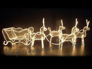 イルミネーション トナカイ＆ソリ