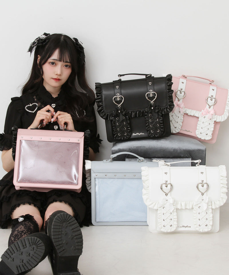 ときめきハートうさ耳フリルショルダー痛バッグ – レディース