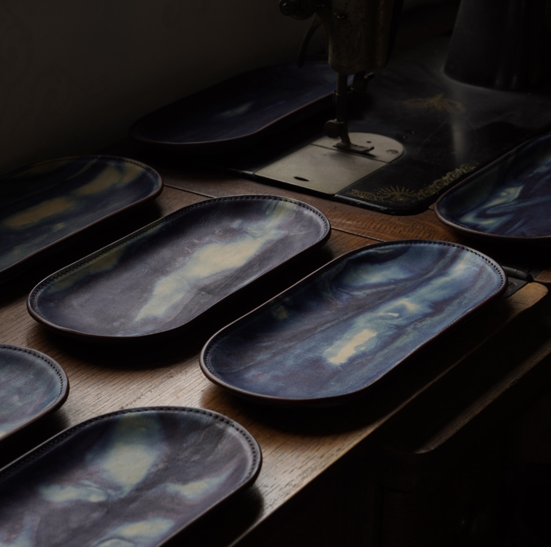 レザートレイ プラトー 瀬戸内の空（薄藍）(瀬戸内の空（薄藍