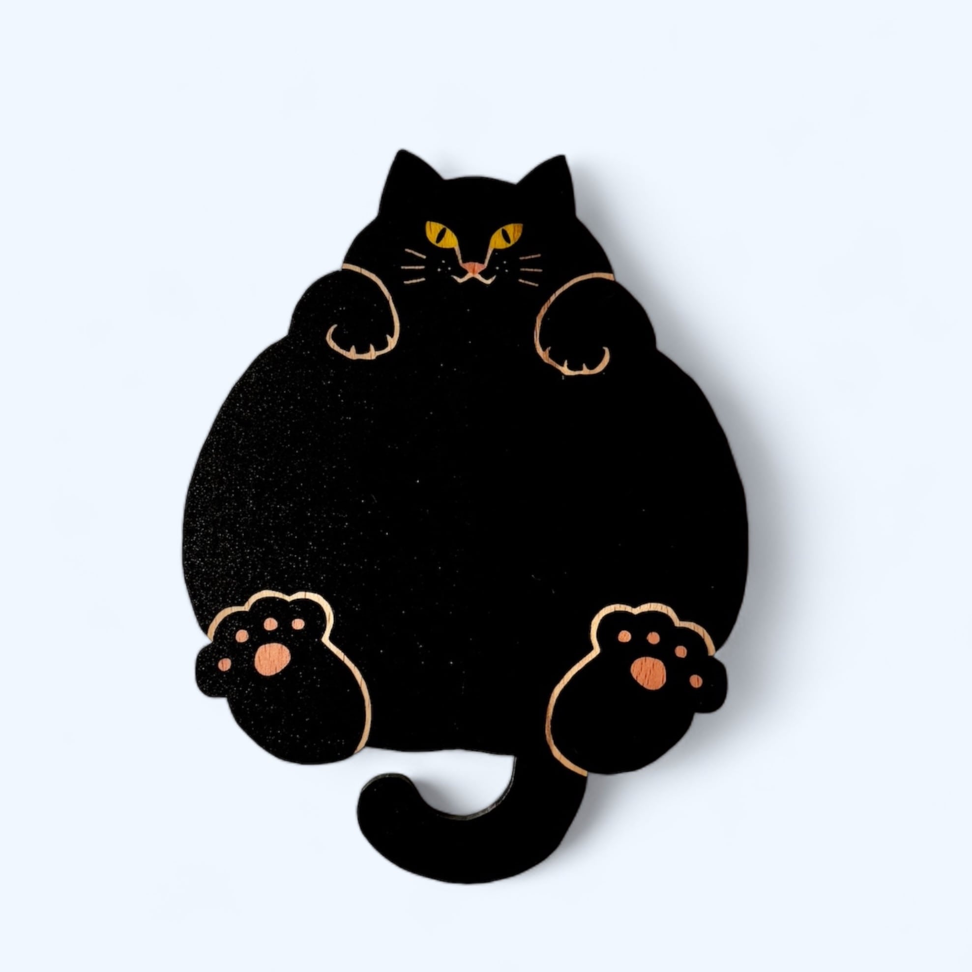 Ten&O 木製プレート ねこまみれ「腹見せ のあにゃん」(腹見せ のあ