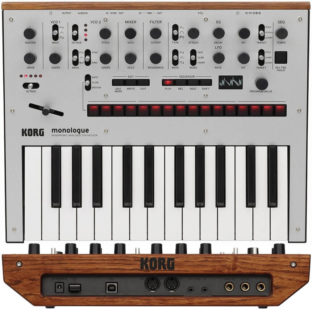 KORG monologue - minilogueの兄弟機種となるモノフォニック・アナログ