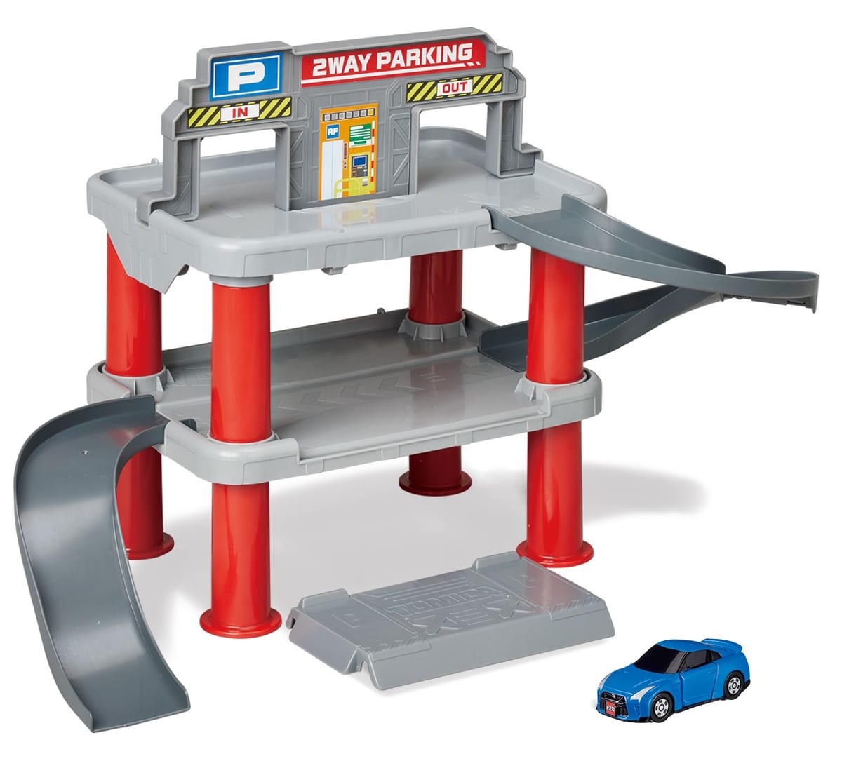 軽くてにぎりやすいミニカーと駐車場セットが登場！タカラトミー