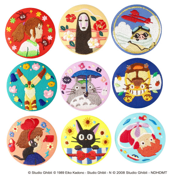 全種類集めたくなる！どんぐり共和国「ジブリがいっぱい刺繍ブローチ