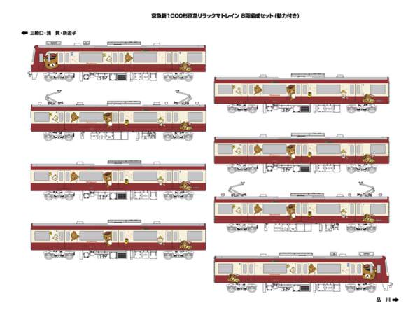 リラックマのNゲージ鉄道模型！グリーンマックス「京急新1000形（京急