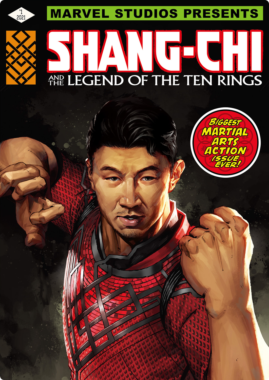 迫力満点のイラストタッチ！インロック マーベル映画『シャン・チー