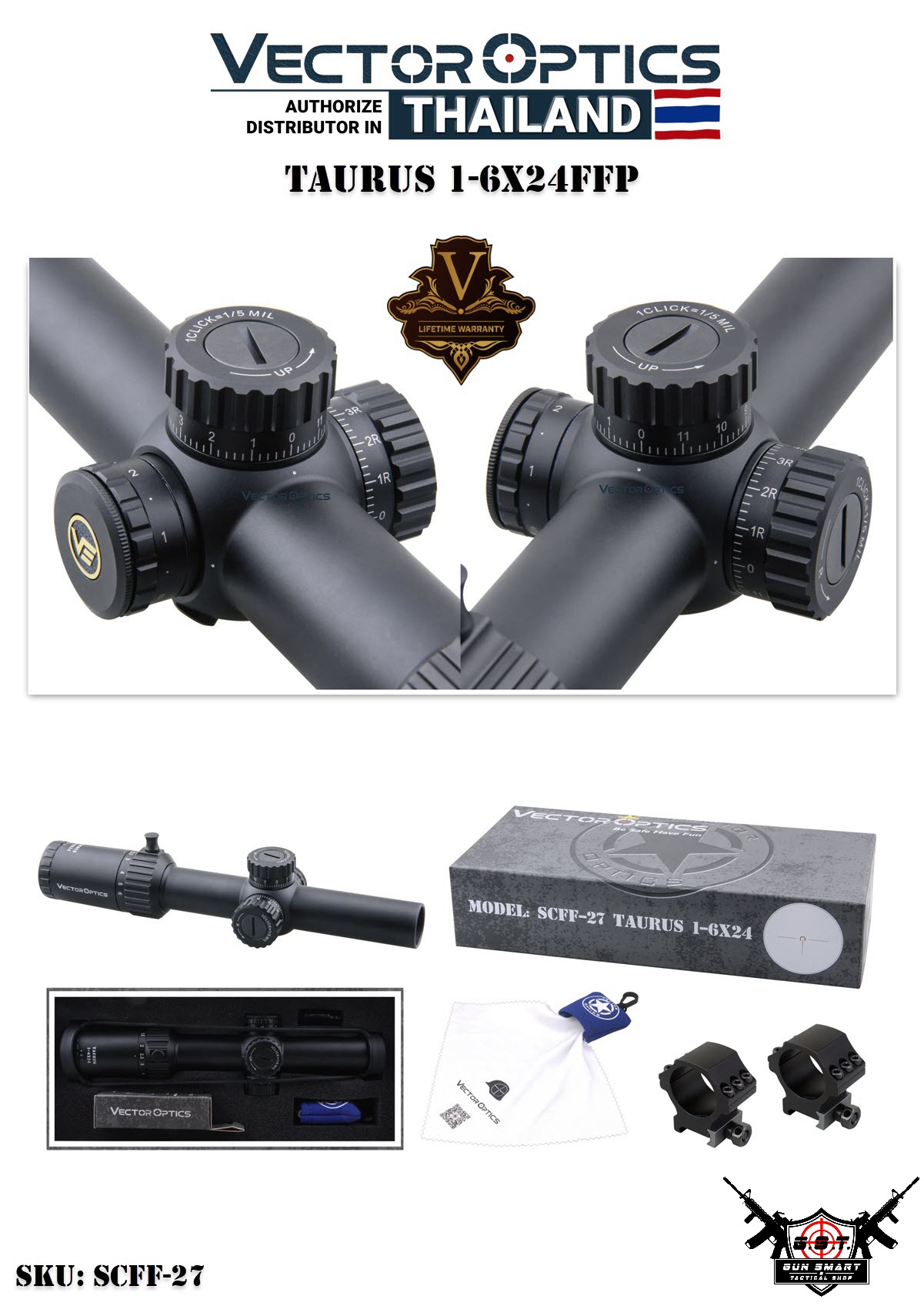 TAURUS 1-6X24FFP - VectorOpticsThailand