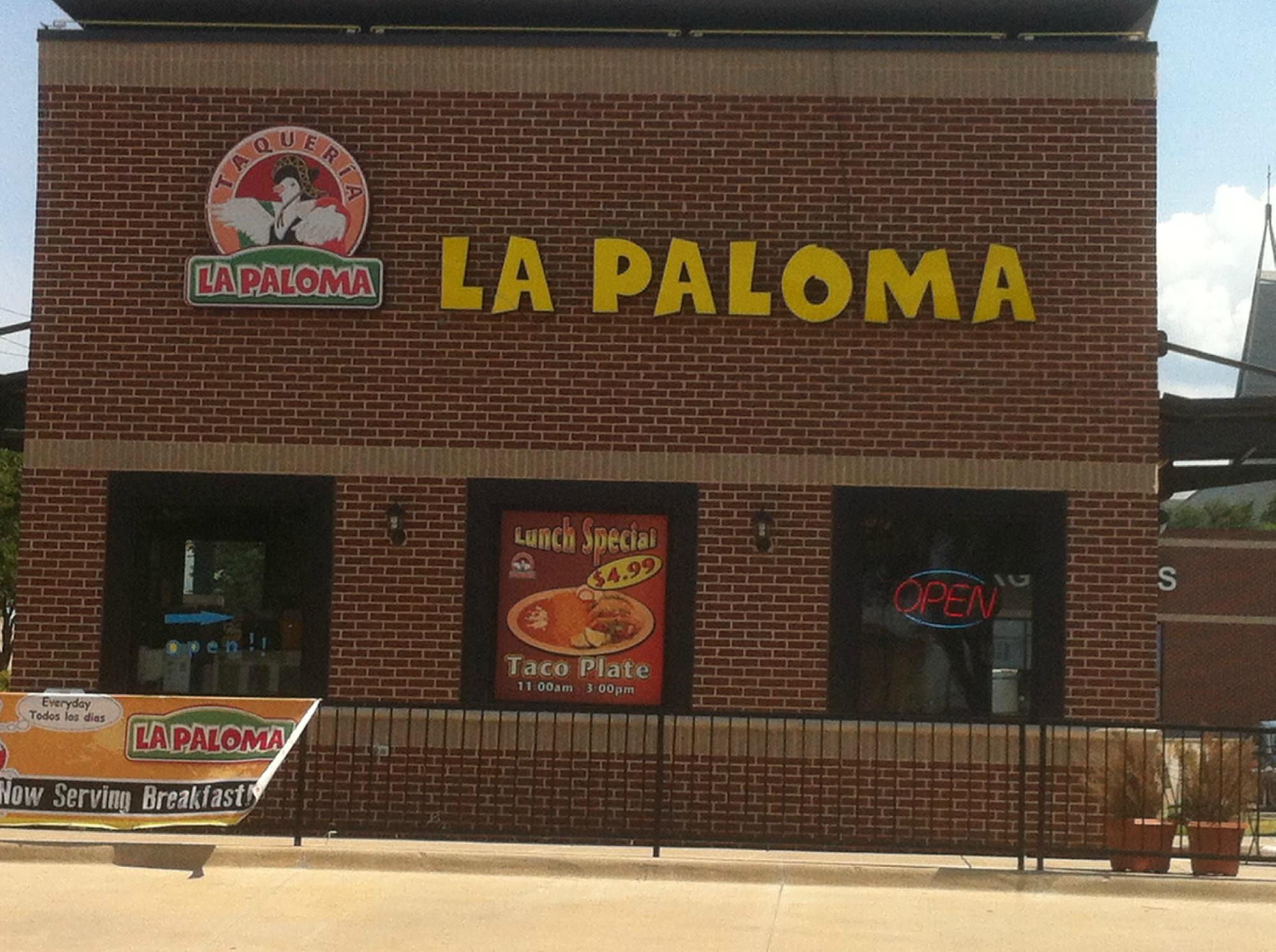 LA PALOMA TAQUERIA, Dallas - 9661 N Central Expy - Menu, Prices