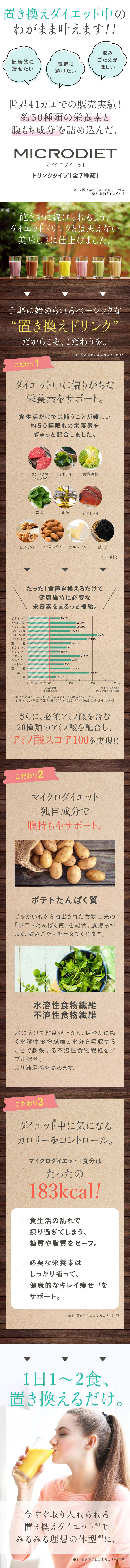 マイクロダイエット ドリンク 7食 ココア味 シェーカー付き MICRODIET