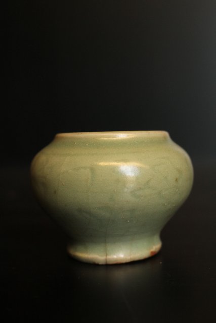 中国陶磁 天龍寺青磁 元~明 茶入 K514｜骨董店 のびる 古美術 骨董