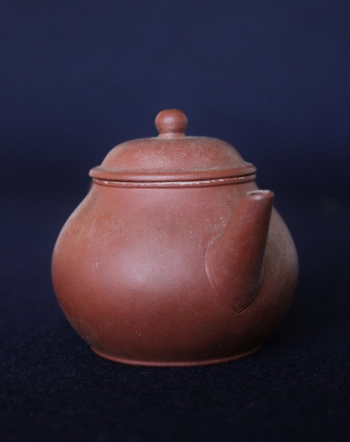 中国宜興窯 単孔朱泥急須/茶壷 70-80年代 P137｜骨董店 のびる 古美術