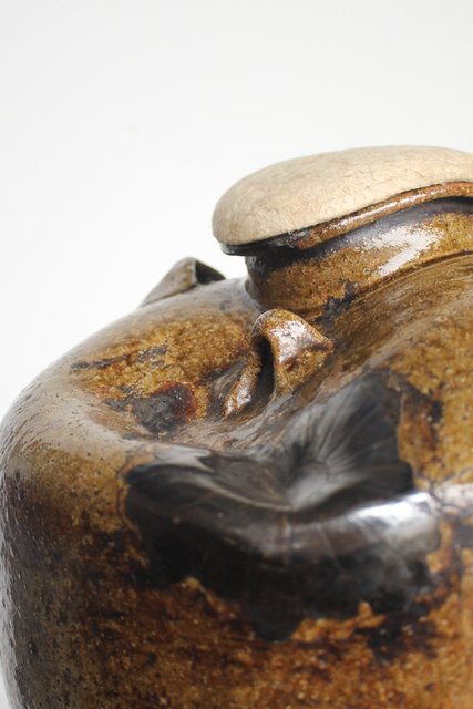 茶人花押印 ルソン壺/呂宋壺 茶壺 P164｜骨董店 のびる 古美術 骨董