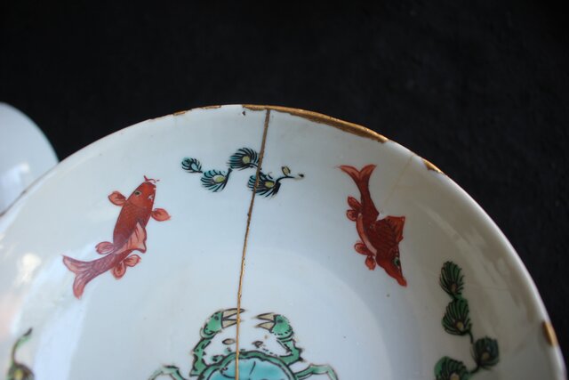 古染付 南京赤絵 呉須赤絵 古九谷 初期伊万里 皿7枚 P557｜骨董店