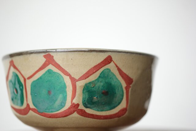 琉球 壺屋焼 小橋川仁王 茶碗2点 P482｜骨董店 のびる 古美術 骨董