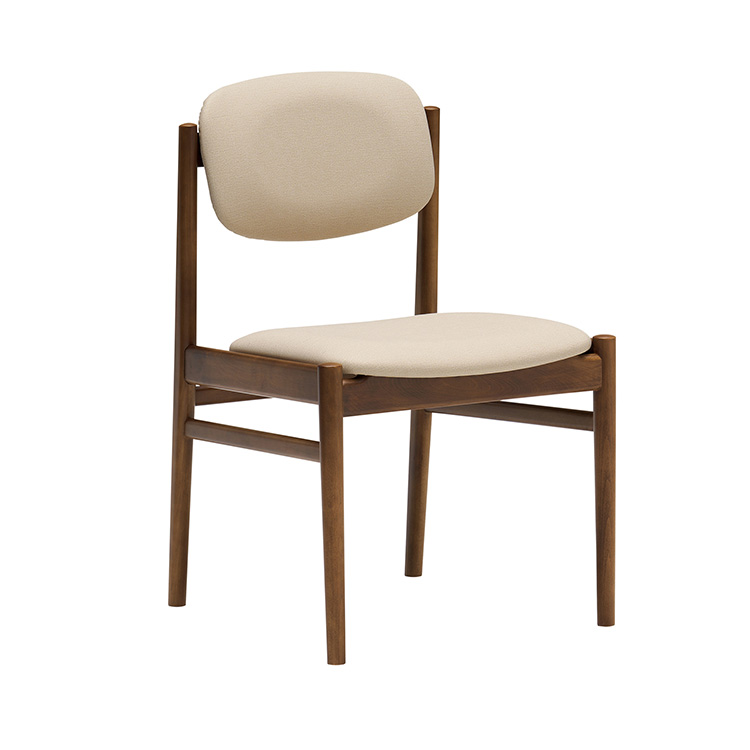 アームレスチェア CW3005 ローストビーチ シャンパンゴールド 通販