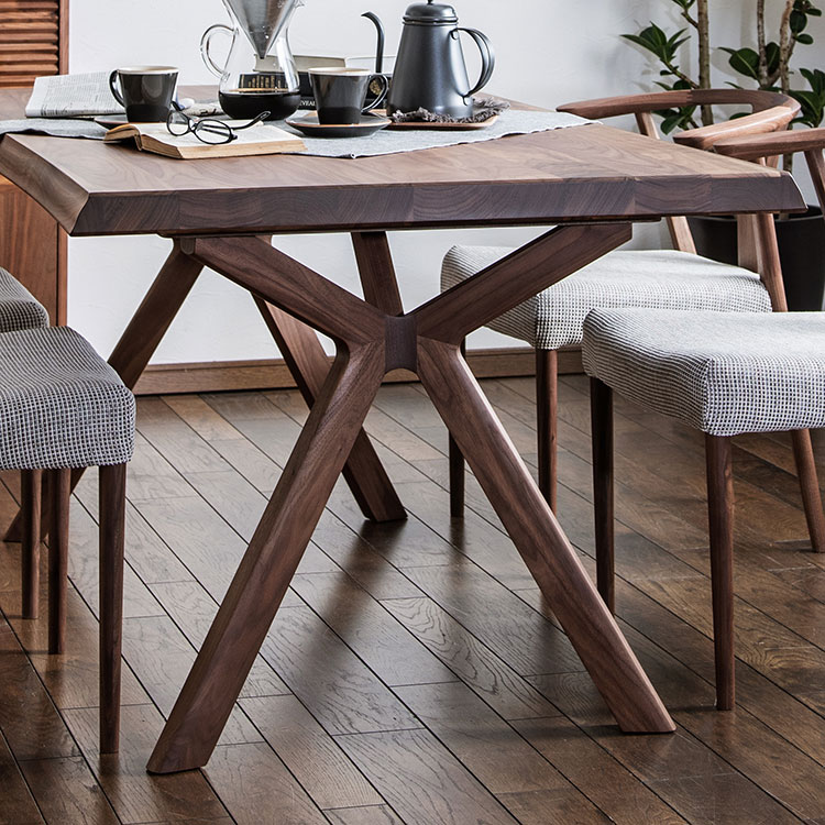 ダイニングテーブル 幅150cm DW5000 ウォールナットナチュラル 通販