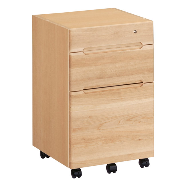 CLEARNEL デスク ワゴン 幅42.8cm(デスク奥行共通) SW8000 ピュア