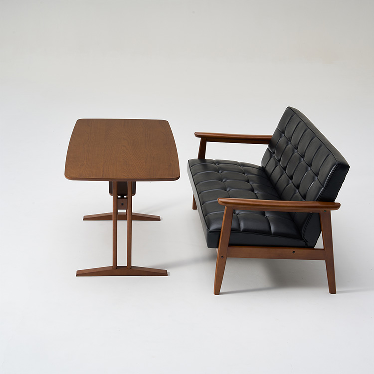 カリモク60】カフェテーブル1200 幅118cm T36420 ウォールナット 天板