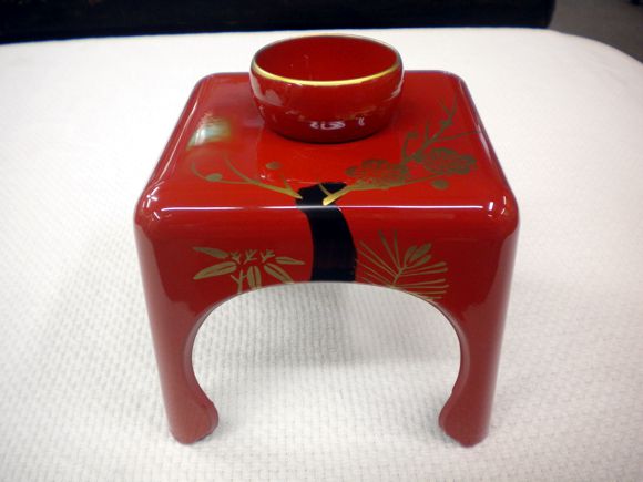 2202】屠蘇器 洗朱 枠足 松竹梅