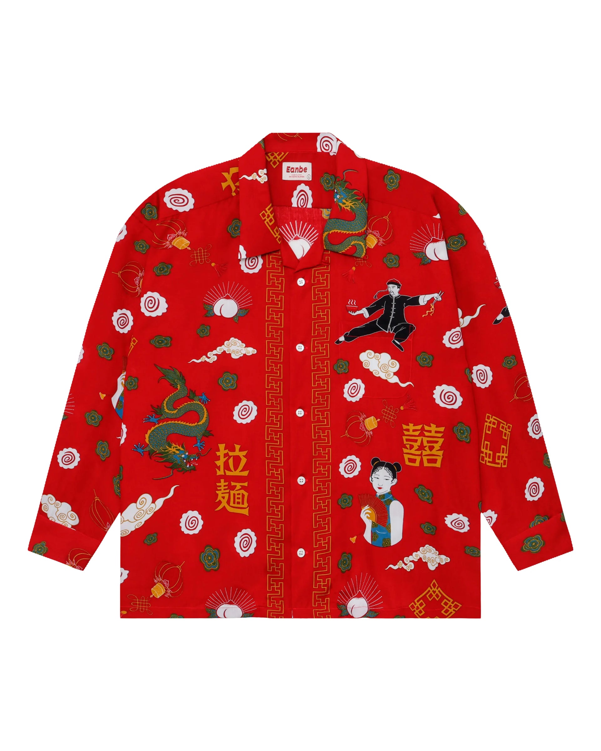 拉麺 L/S SHIRT / RED – Eanbe
