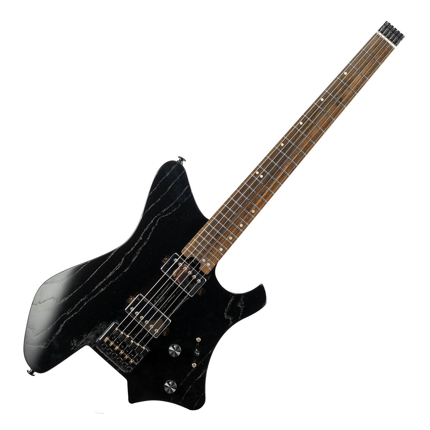 Eart Guitars GW2 Right Handed Satin Finish Headless Electric, NBK