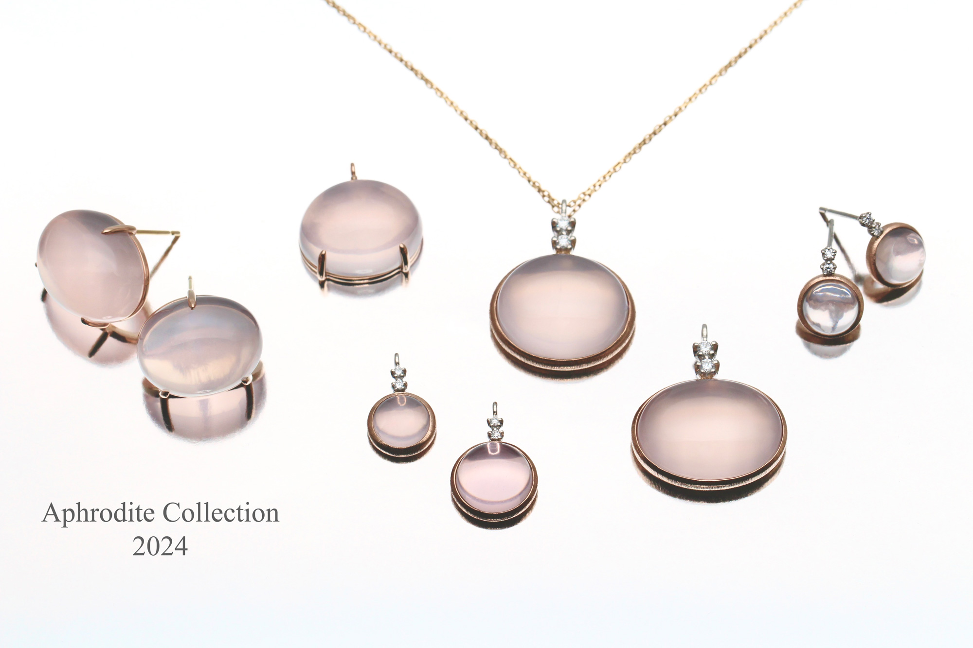 アフロディーテ・2024年コレクション】ローズクォーツジュエリー