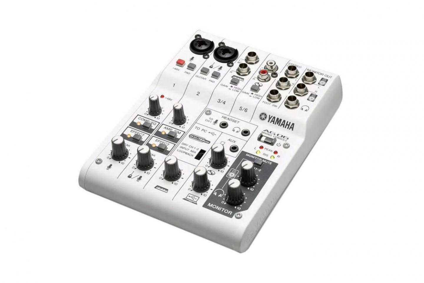 YAMAHA AG06(6chウェブキャスティングミキサー)｜撮影機材レンタルから