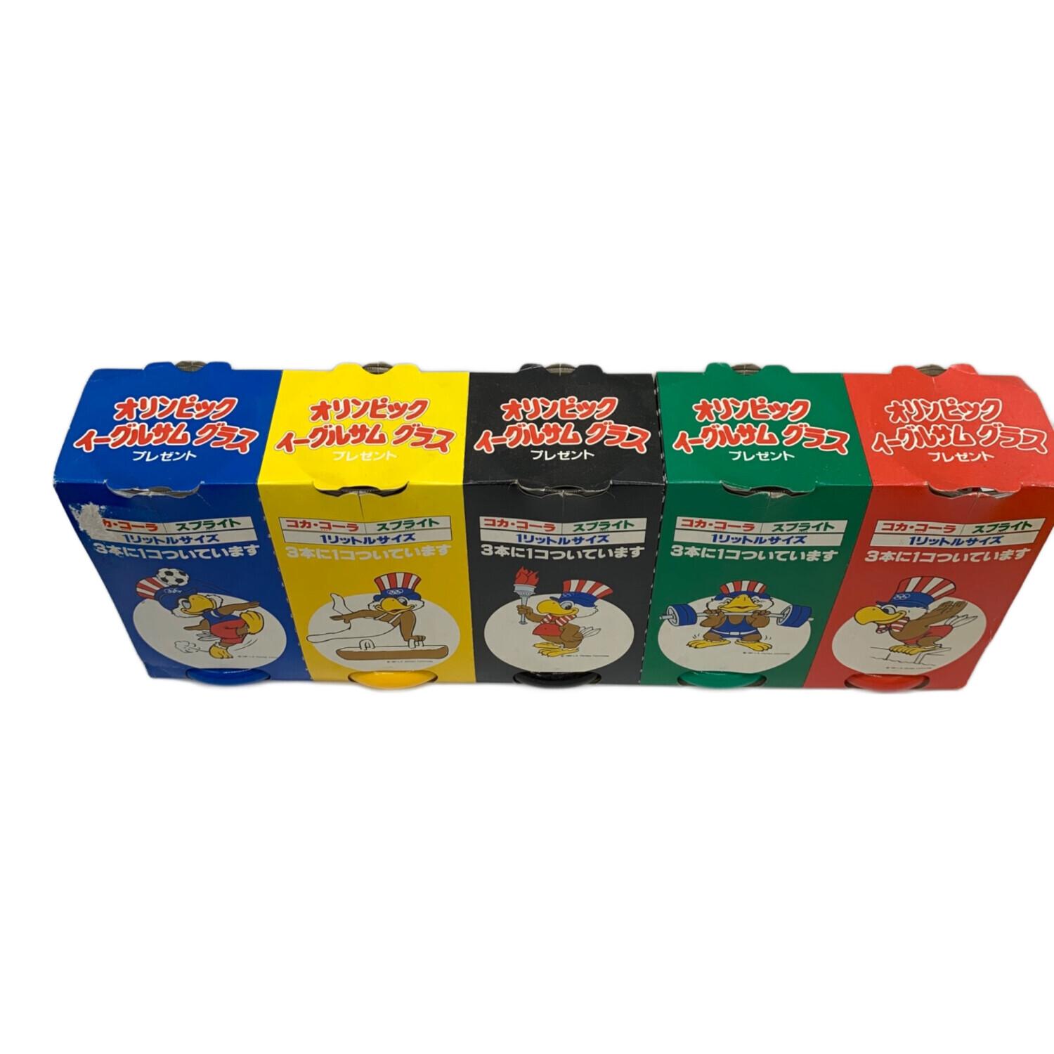 コカ・コーラ イーグルサムグラス 5Pセット 1984年 ロサンゼルス