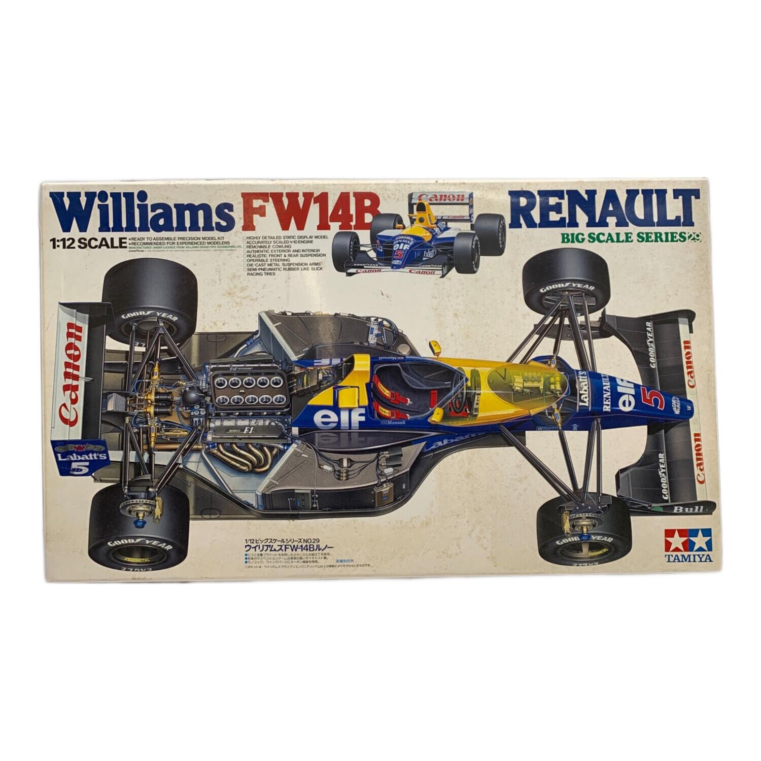 TAMIYA (タミヤ) プラモデル 1/12 ウィリアムズ FW14B ルノー 「ビッグ