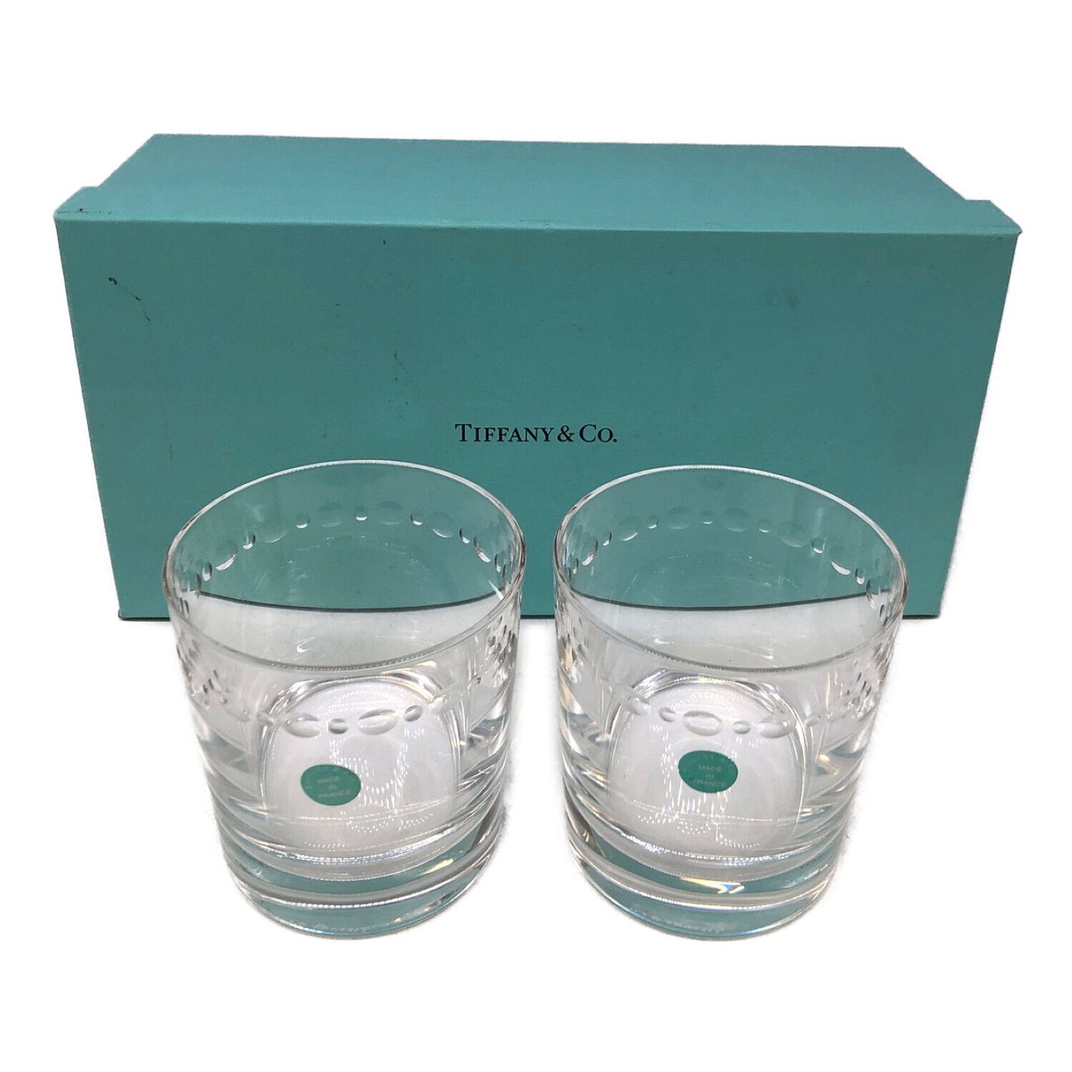TIFFANY & Co. (ティファニー) ペアロックグラス △ スウィング OF 2P