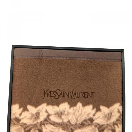 Yves Saint Laurent (イヴサンローラン) 純毛毛布(カシミヤ入り