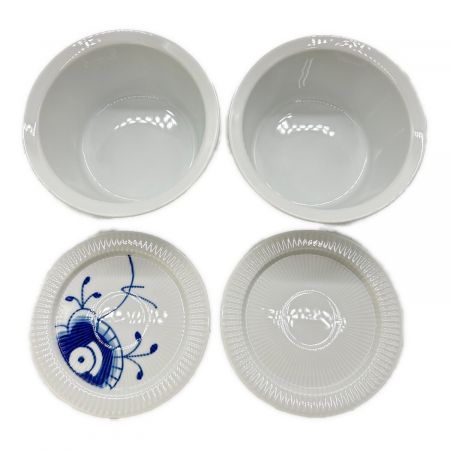 ロイヤルコペンハーゲン ホワイトフルーテッド 蓋付オーブンウェア×2