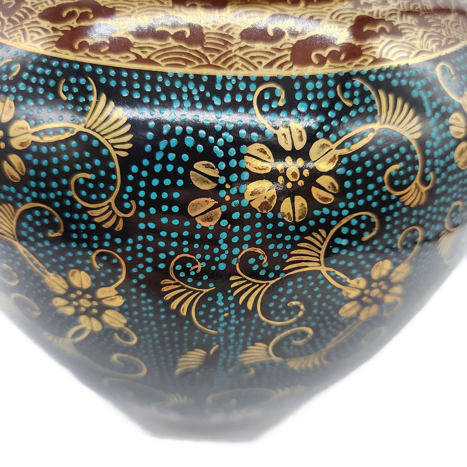 九谷焼 (クタニヤキ) 花瓶 青粒｜トレファクONLINE